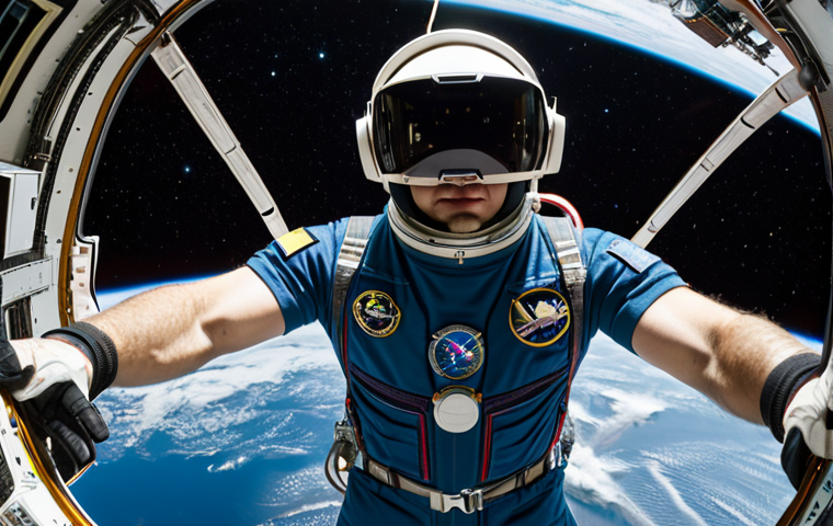 VR로 가상 여행 - **Prompt:** A family-friendly scene of a group of fully clothed people wearing VR headsets, virtuall...