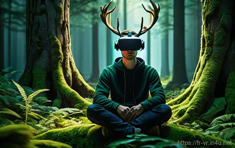 VR에서의 오디오 디자인 - **Prompt 1: Immersive Spatial Audio in a Fantasy Forest**
"A young adult, gender-neutral, wearin...